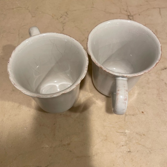 Casafina Impressions Linen White Coffee Mugs - Picture 7 of 9